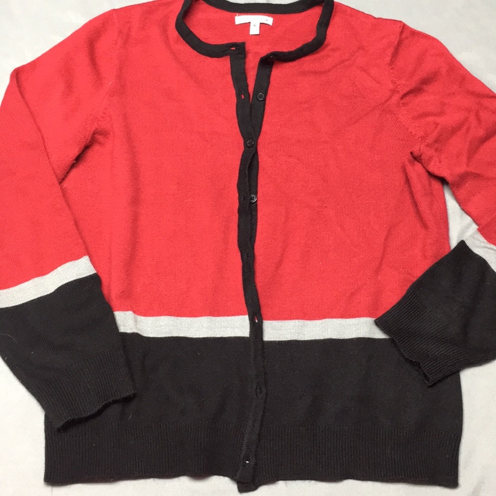Croft & Barrow Color Block Cardigan